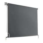 Retractable Straight Drop Roll Down Awning Garden Patio Screen 2.1X2.5M