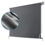 Retractable Straight Drop Roll Down Awning Garden Patio Screen 3.0X2.5M