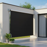 Retractable Straight Drop Roll Down Awning Garden Patio Screen 3.0X2.5M - Close-Up Angle