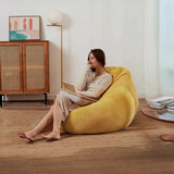 Jumbo Cord Beanbag Chair Cover Unfilled Large Bean Bag - Mustard - Side View