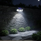 230 LED Solar Lights Outdoor 260LM Waterproof Motion Sensor Security Wall Lamp - 45-Degree Angle