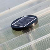 Solar Powered Roof Fan Ventilator Loft Vent for Boat RV Greenhouse Shed Caravan - Side View