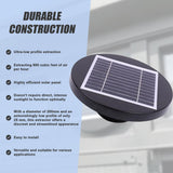 Solar Powered Roof Fan Ventilator Loft Vent for Boat RV Greenhouse Shed Caravan - 45-Degree Angle