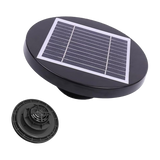 Solar Powered Roof Fan Ventilator Loft Vent for Boat RV Greenhouse Shed Caravan - Rear View
