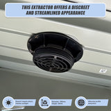 Solar Powered Roof Fan Ventilator Loft Vent for Boat RV Greenhouse Shed Caravan - Low Angle