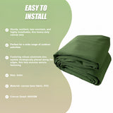 3x4M Army Heavy Duty Waterproof Canvas Tarp Tarpaulin Sun Blocked Dustproof - Top-Down View