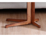 Bamboo Side Table for Sofa Living Room Bedroom or Bedside Nightstand - Rear View