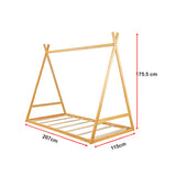 Kids Tent Montessori Toddler Floor Bed Wooden Bedframe - Extra Image