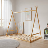 Kids Tent Montessori Toddler Floor Bed Wooden Bedframe