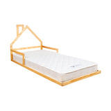 Pine Wood Floor Bed House Frame for Kids and Toddlers