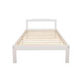Natural Wooden Bed Frame Home Furniture - Side View