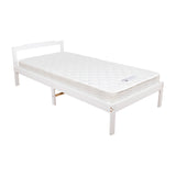 Natural Wooden Bed Frame Home Furniture - Low Angle