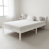 Natural Wooden Bed Frame Home Furniture - Rear View