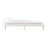Natural Wooden Bed Frame Home Furniture - Low Angle