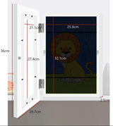 Kids Art Wood Frame Children Art Projects Display Hold 150 Pictures - Close-Up Angle