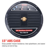4000 PSI 44CM Pressure Washer Surface Cleaner with 2 Extension Wands - Top-Down View