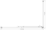 Adjustable 1300x800mm Single Door Corner Sliding Glass Shower Screen in Chrome