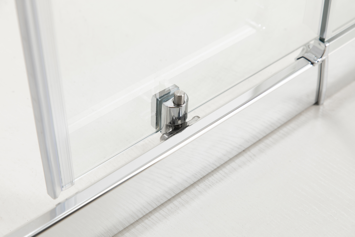 Adjustable 1100x1100mm Double Sliding Door Glass Shower Screen in Chrome