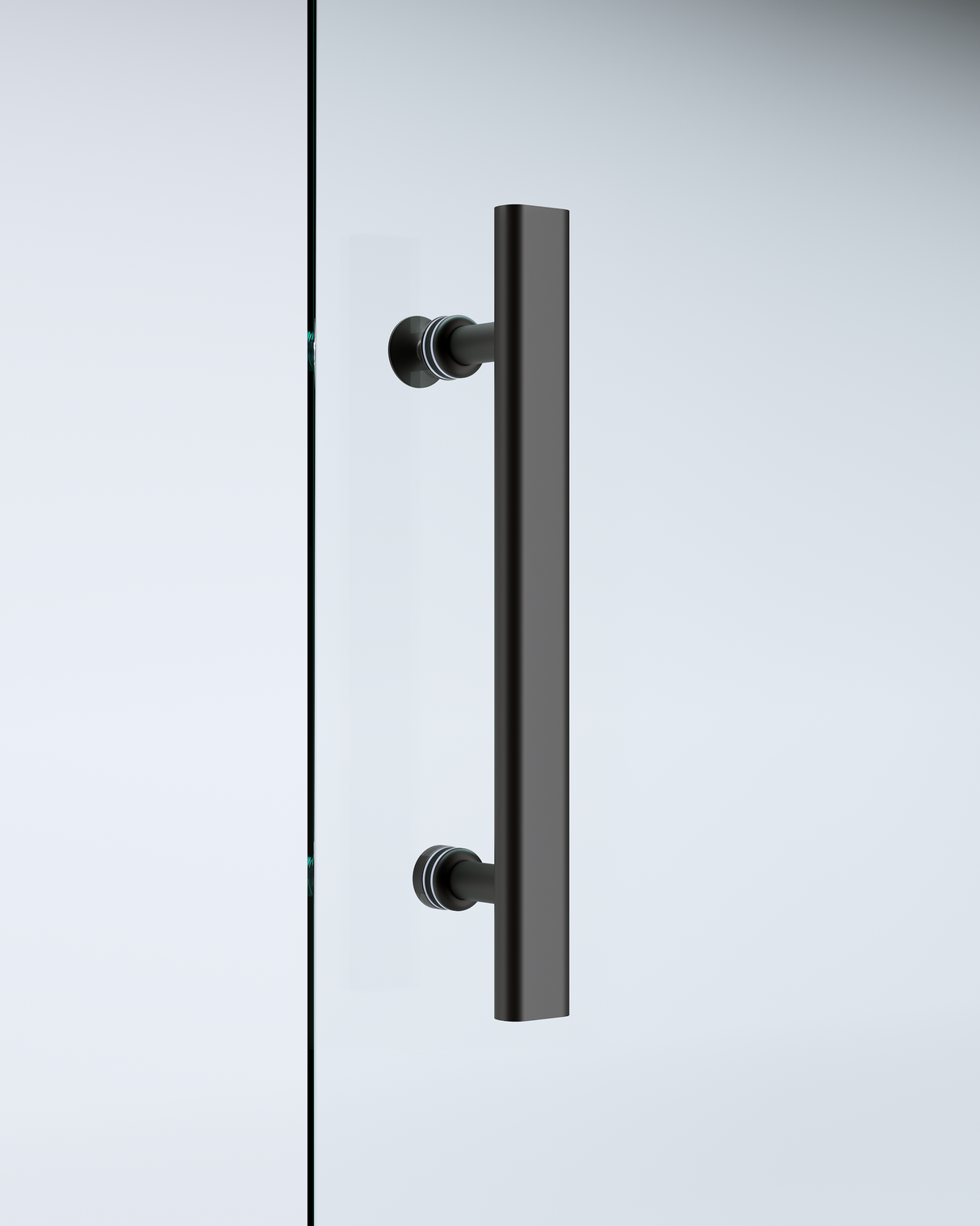 Adjustable 1000x900mm Double Sliding Door Glass Shower Screen in Black