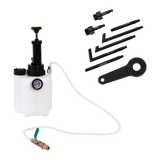 3L Transmission Oil Filling System Fluid Pump Manual Tool With 8pc ATF Adaptors - Side View