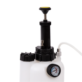 3L Transmission Oil Filling System Fluid Pump Manual Tool With 8pc ATF Adaptors - Close-Up Angle