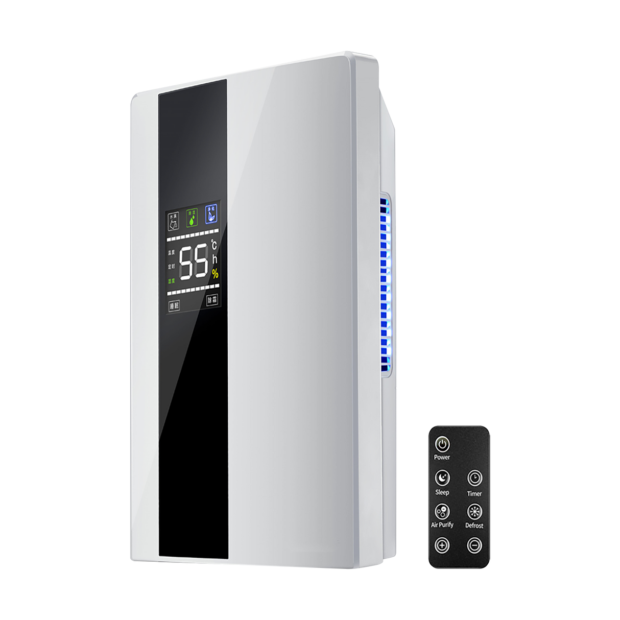 2.2L Dehumidifier Portable Quiet Home Air Dryer for Mould Moisture Damp + Remote