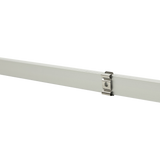 10 x 1M U-Style Aluminium LED Strip Light Channels for Cabinet Lighting - Close-Up Angle