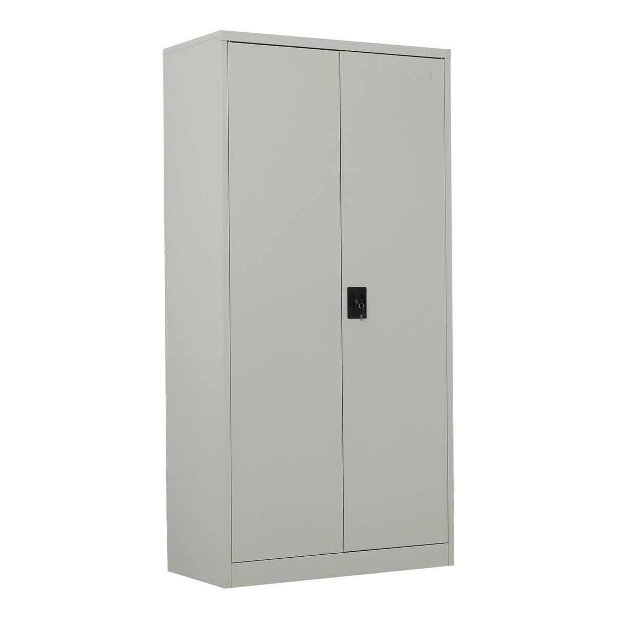 Two-Door Metal Cabinet Shelf Storage for Home Office Gym