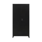 Two-Door Metal Cabinet Shelf Storage for Home Office Gym