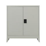 Two-Door Metal Short Cabinet Shelf Storage for Home Office Gym