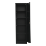 Single-Door Metal Tall Cabinet Shelf Storage for Home Office Gym - Extra Image