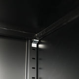 Single-Door Metal Tall Cabinet Shelf Storage for Home Office Gym - Extra Image