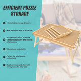 1500 Piece Wooden Jigsaw Puzzle Table &ndash; 67x87cm Puzzle Board with Folding Legs