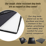 XL Dog Bed Chew Resistant Heavy Duty Kennel Run Tough Robust Durable - Front View