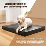 XL Dog Bed Chew Resistant Heavy Duty Kennel Run Tough Robust Durable - Top-Down View