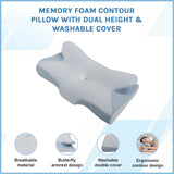 Soft Cervical Pillow for Neck Pain Relief Memory Foam Ergonomic