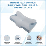 Soft Cervical Pillow for Neck Pain Relief Memory Foam Ergonomic