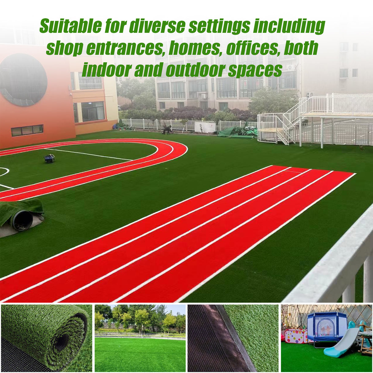 200cm x 250cm Lawn Turf Artificial Grass Mat Carpet Fake Synthetic Garden Landscape
