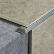 10 x Tile Trim Heavy Duty L Shaped Edge Aluminium 10mm