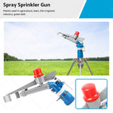 Sprinkler Irrigation Spray Large 360 Degree Adjustable Impact Area Water - Top-Down View