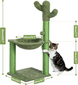 Cactus Cat Tree Tower Scratching Post Scratcher Kitten Condo House Play Bed Toys