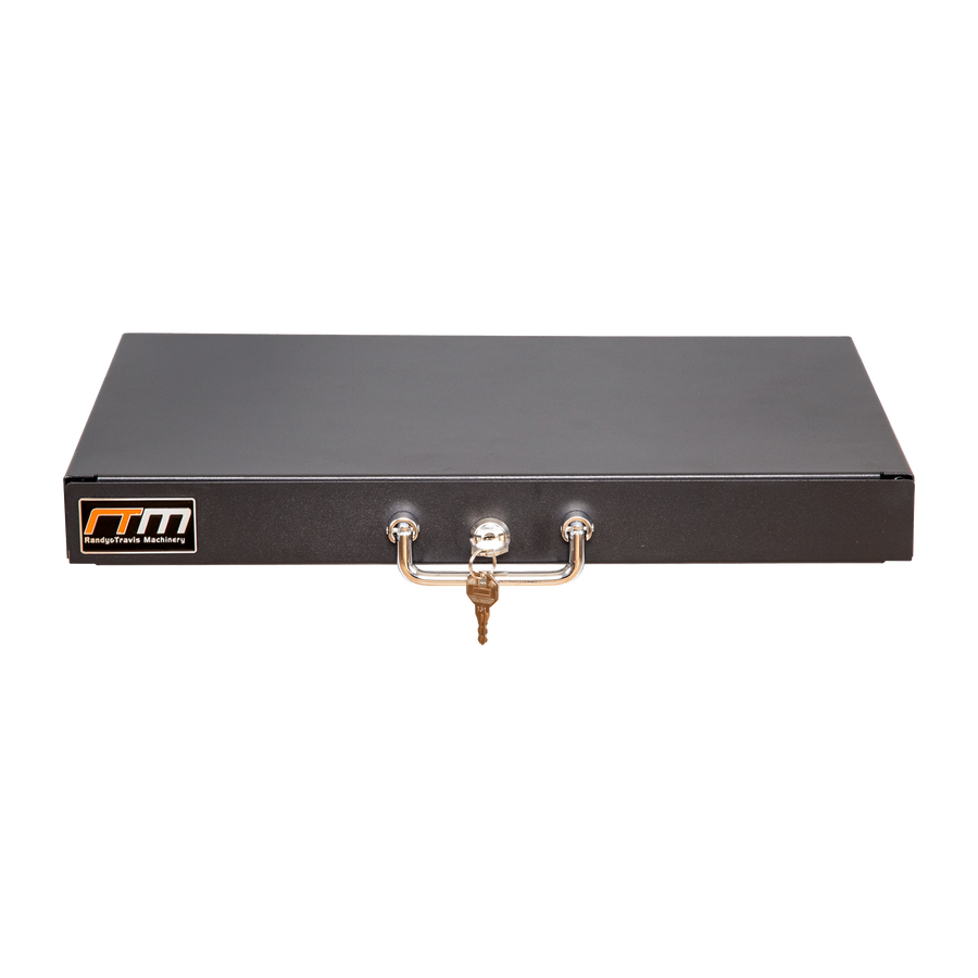 1U Locking Rack Mount Drawer Secure Steel Storage for 19" Network Server
