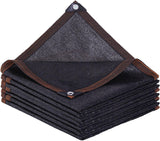 15m x 2m Fence Windscreen Privacy Screen Shade Cover Black Fabric Mesh Garden - Top-Down View