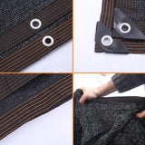 15m x 2m Fence Windscreen Privacy Screen Shade Cover Black Fabric Mesh Garden - Close-Up Angle