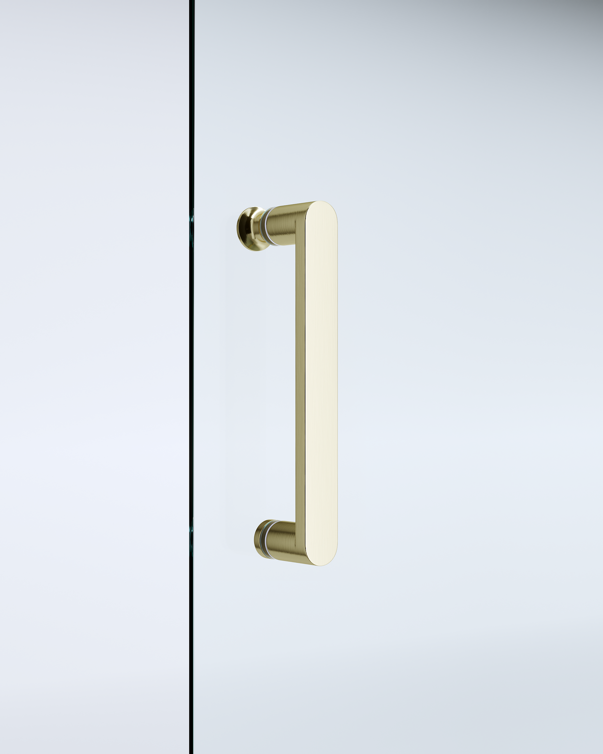 Adjustable 900x1000mm Double Sliding Door Glass Shower Screen in Gold