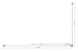 Adjustable 1500x920mm Single Door Corner Sliding Glass Shower Screen in Chrome - Close-Up Angle