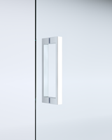 Adjustable 1300x800mm Single Door Corner Sliding Glass Shower Screen in Chrome