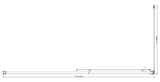 150mm Adjustable (1850x800mm) Single Door Corner Sliding Glass Shower Screen in Chrome