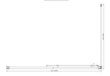 Adjustable 1400x920mm Single Door Corner Sliding Glass Shower Screen in Chrome - Close-Up Angle