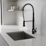 Basin Mixer Pull-Out Kitchen Tap Faucet Laundry Sink - Side View
